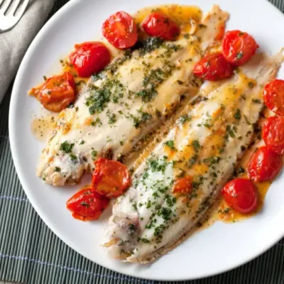 Filets de Sole en Sauce Citronnée