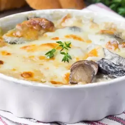 Gratin aux Champignons et Thon Express