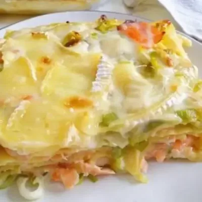 Lasagnes au Saumon et Poireaux Savoureuses