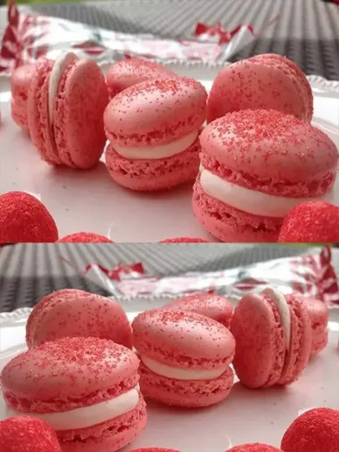 Macarons à la Fraise Tagada