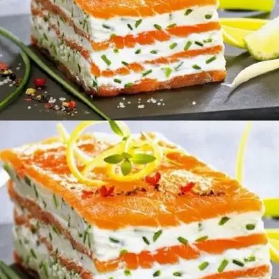 Mille-Feuilles de Saumon Fumé au Mascarpone