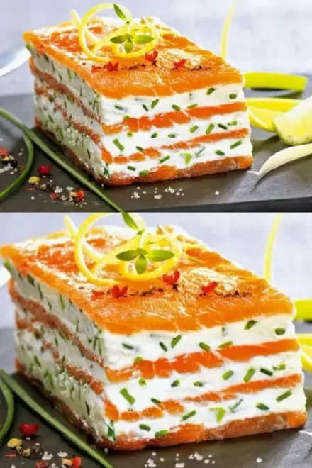 Mille-Feuilles de Saumon Fumé au Mascarpone Citronné