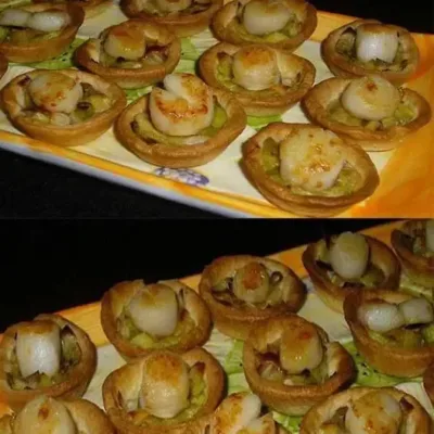 Mini-Tartelettes Festives aux Noix de Saint-Jacques