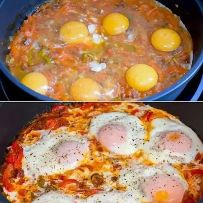 Œuf et Poivron à la Poêle : Saveurs Espagnoles