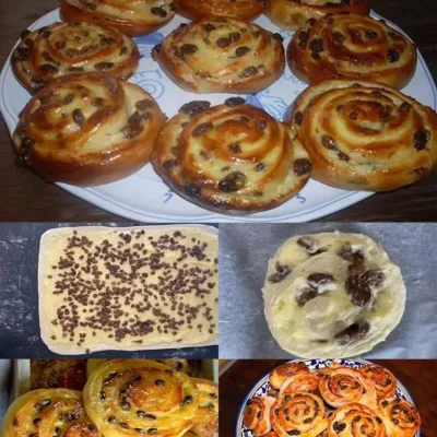 Pains Aux Raisins Maison : Recette Facile et Délicieuse
