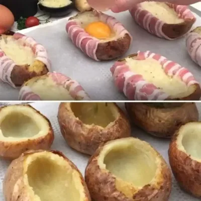 Pomme de Terre Croustillante à l’Œuf