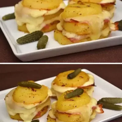 Pommes de Terre au Four Façon Raclette