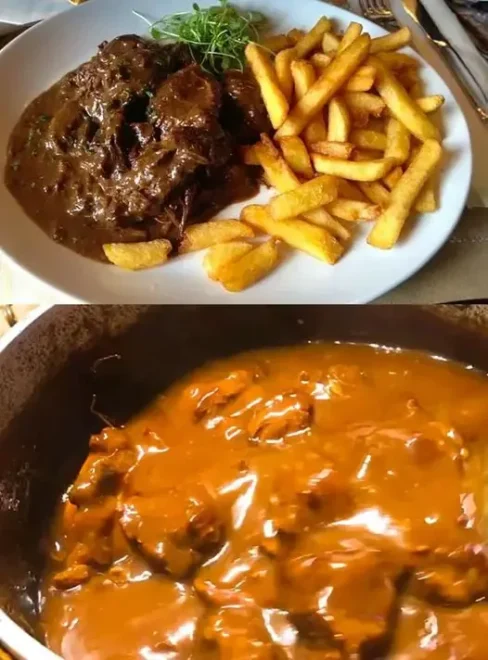 Ragoût de Bœuf à la Flamande avec ses Frites Dorées