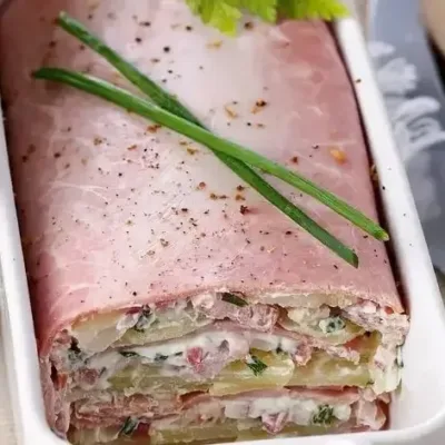 Terrine de Jambon au Chèvre et Pommes de Terre