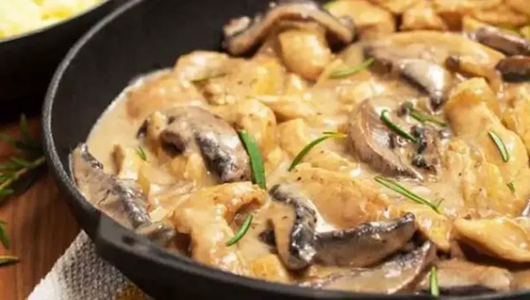 Blanquette de poulet aux champignons