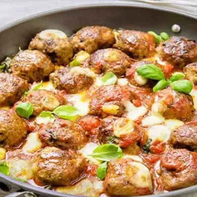 Boulettes de Viande à la Tomate et Mozzarella