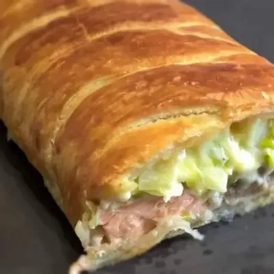 Feuilleté de Saumon et Poireaux : Élégance Croustillante