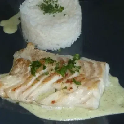Dos de Cabillaud en Sauce Crémeuse d'Ail
