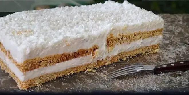 Gâteau à la Noix de Coco Sans Cuisson