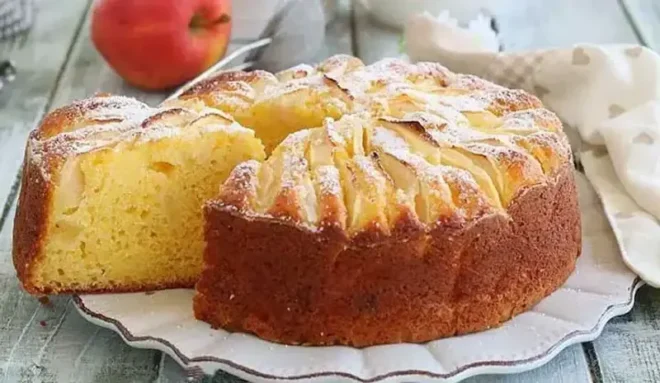 Gâteau au yaourt aux pommes fondant