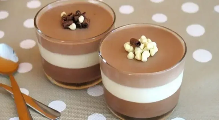Mousse aux trois chocolats en verrines