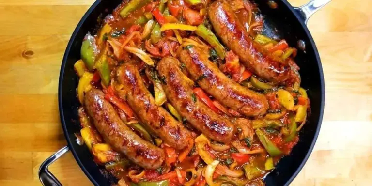 Poivrons et Oignons à la Saucisse Italienne