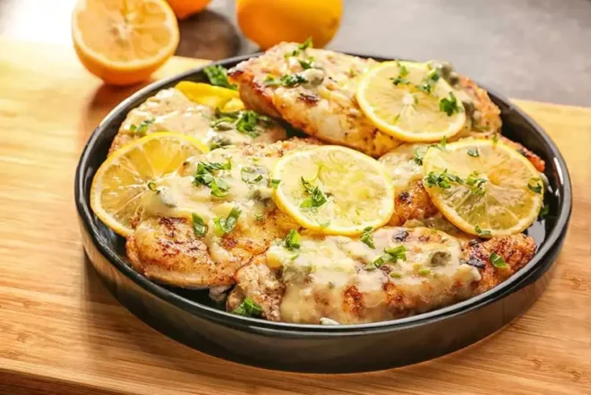 Poulet crémeux au citron