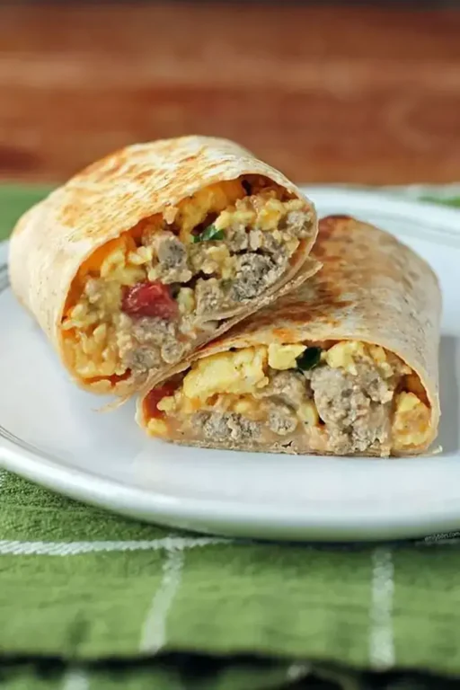 Burritos de Petit Déjeuner à la Saucisse de Dinde