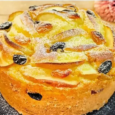 Gâteau aux pommes et à la crème