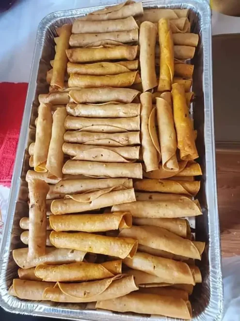 Les Flautas de poulet et fromage