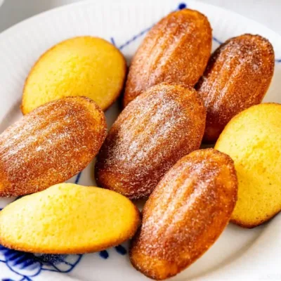 Madeleines au citron et vanille légères