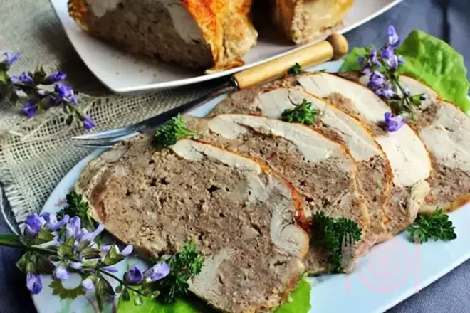 Poulet Farci à la Viande