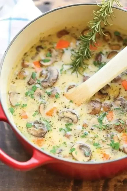 Soupe au Poulet et Riz Sauvage