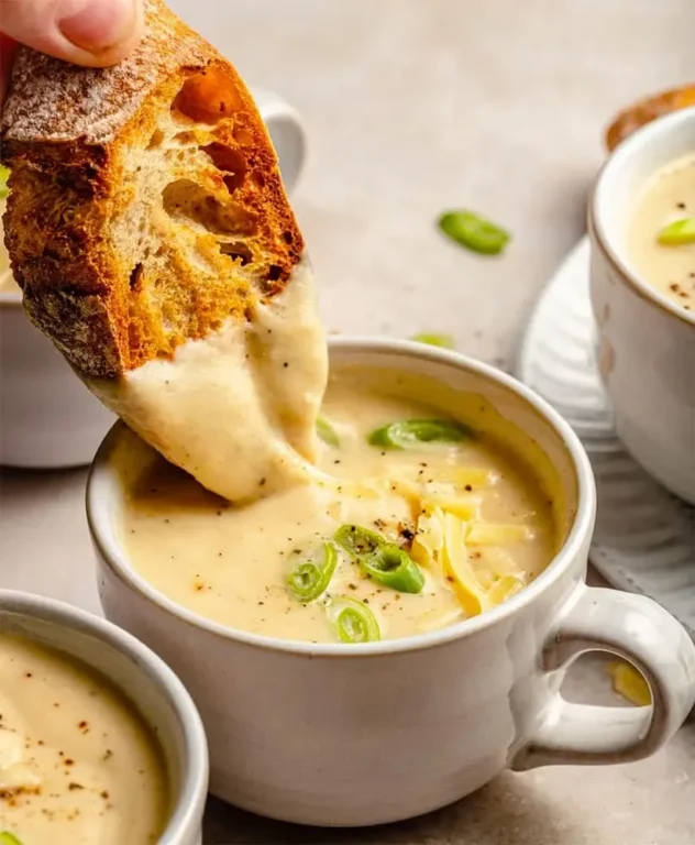Soupe de Chou-Fleur Rôti au Cheddar et Ail