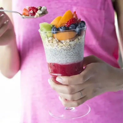 Parfait Superfood aux Framboises et Chia