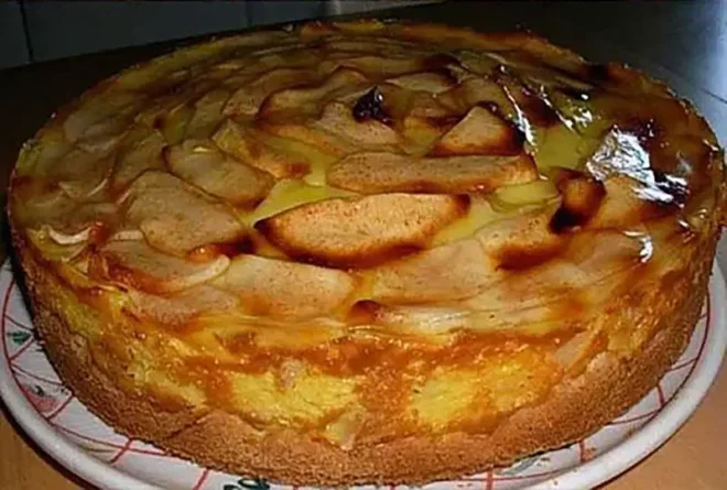 Tarte-flan aux pommes à l’ancienne