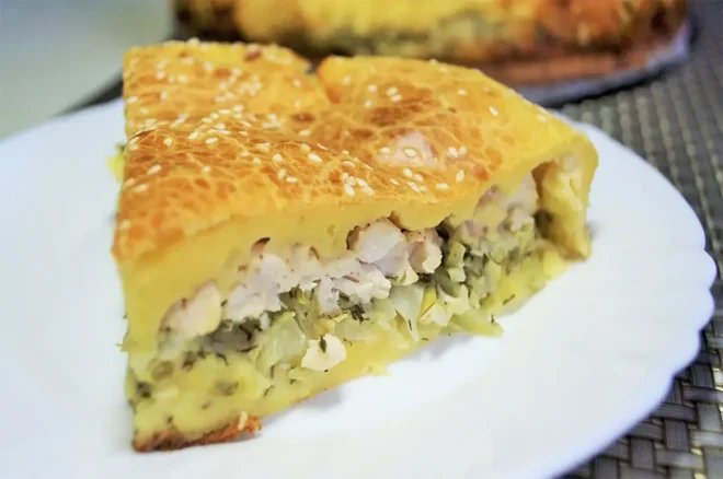 Tarte Fumée au Poulet et Chou