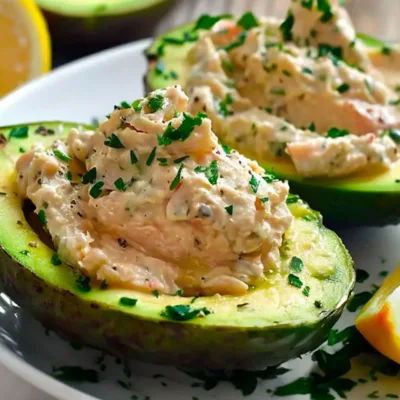Avocats farcis aux rillettes de thon