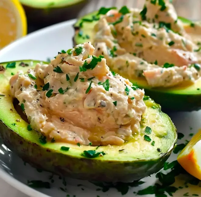 Avocats farcis aux rillettes de thon