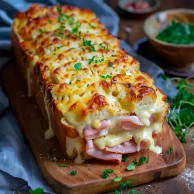 Croque Cake Gourmet au Jambon et Fromage