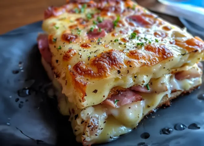 Croque cake à la raclette