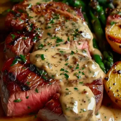 Filet de Bœuf à la Crème aux Échalotes
