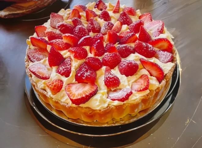 Gâteau au Yaourt aux Fraises