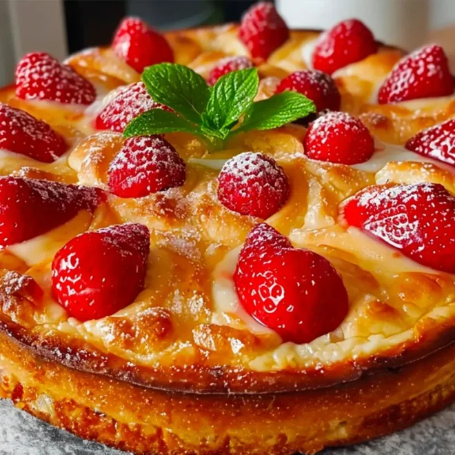 Gâteau au Yaourt aux Fraises : Fraîcheur Printanière