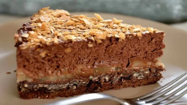 Gâteau Crousti-Fondant Chocolat-Poire