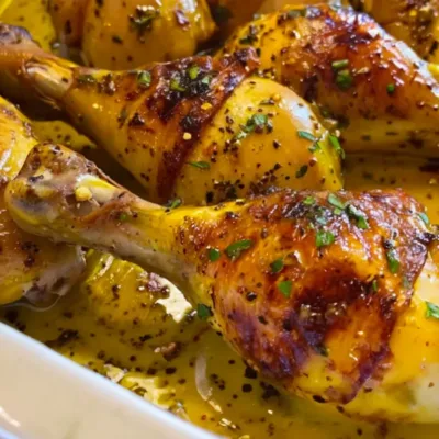 Pilons de Poulet Marinés au Miel et Moutarde