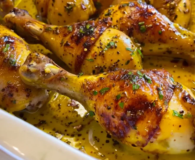 Pilons de Poulet Marinés au Miel et Moutarde