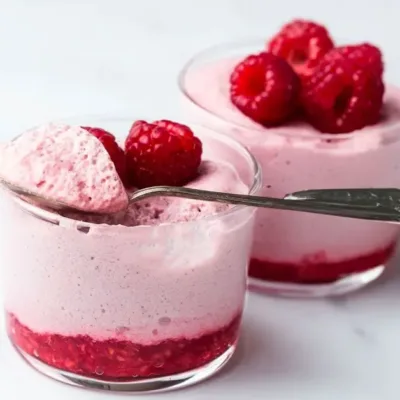 Mousse de Framboises Onctueuse et Légère