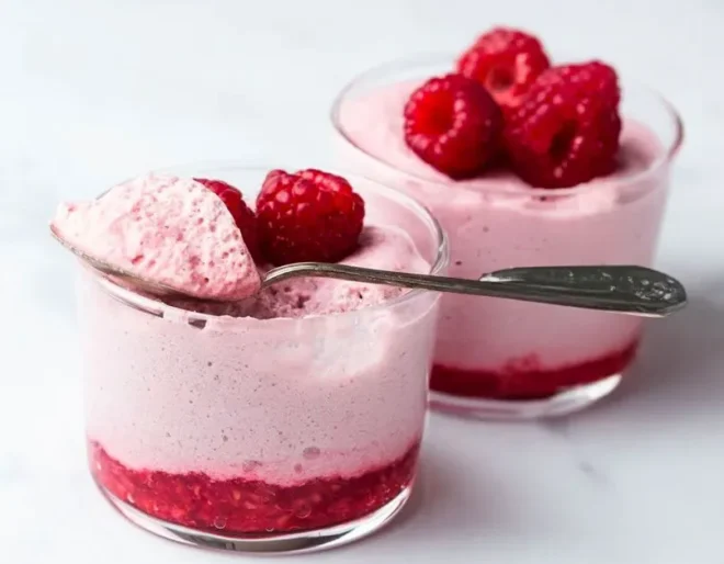 Mousse de Framboises Onctueuse et Légère