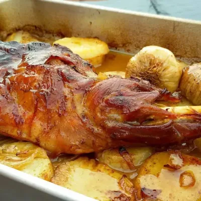 Paletilla de Cordero al Horno et Pommes de Terre