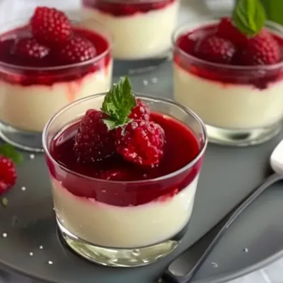 Panna Cotta aux Framboises : Un Délice Italien