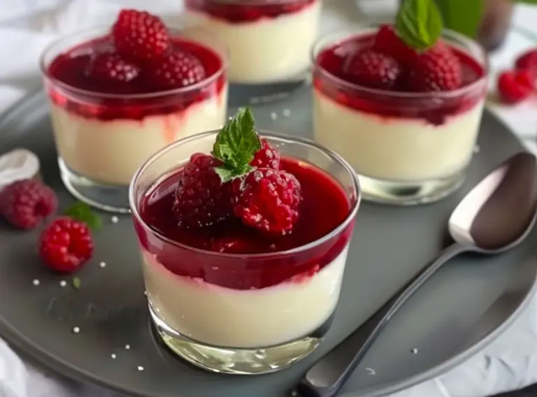 Panna Cotta aux Framboises