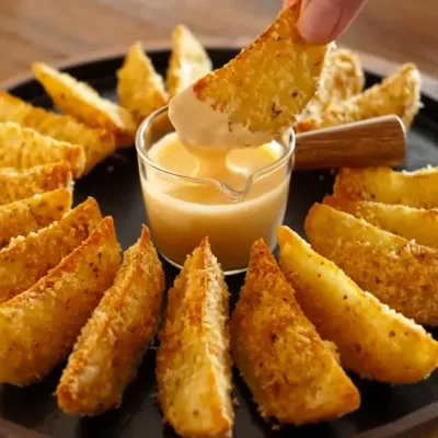 Pommes de terre au fromage à l'ail croustillantes