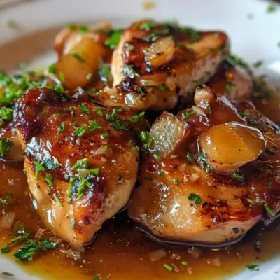 Sauté de poulet au miel et à l'ail facile