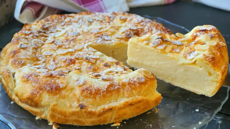 Tarte feuilletée à la crème : Croustillante à l’extérieur et onctueuse à l’intérieur !